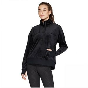 Champion black soft half-zip sweatshirt